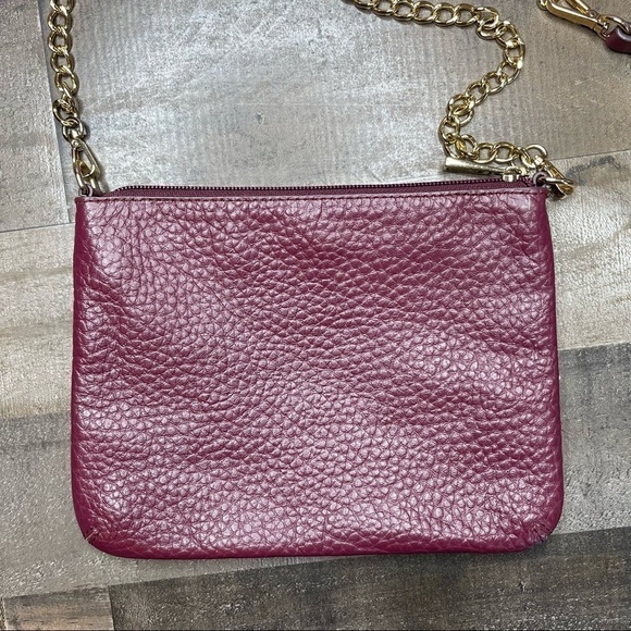 Lodis Burgundy Leather Multi Way Shoulder Bag - Picture 3 of 14